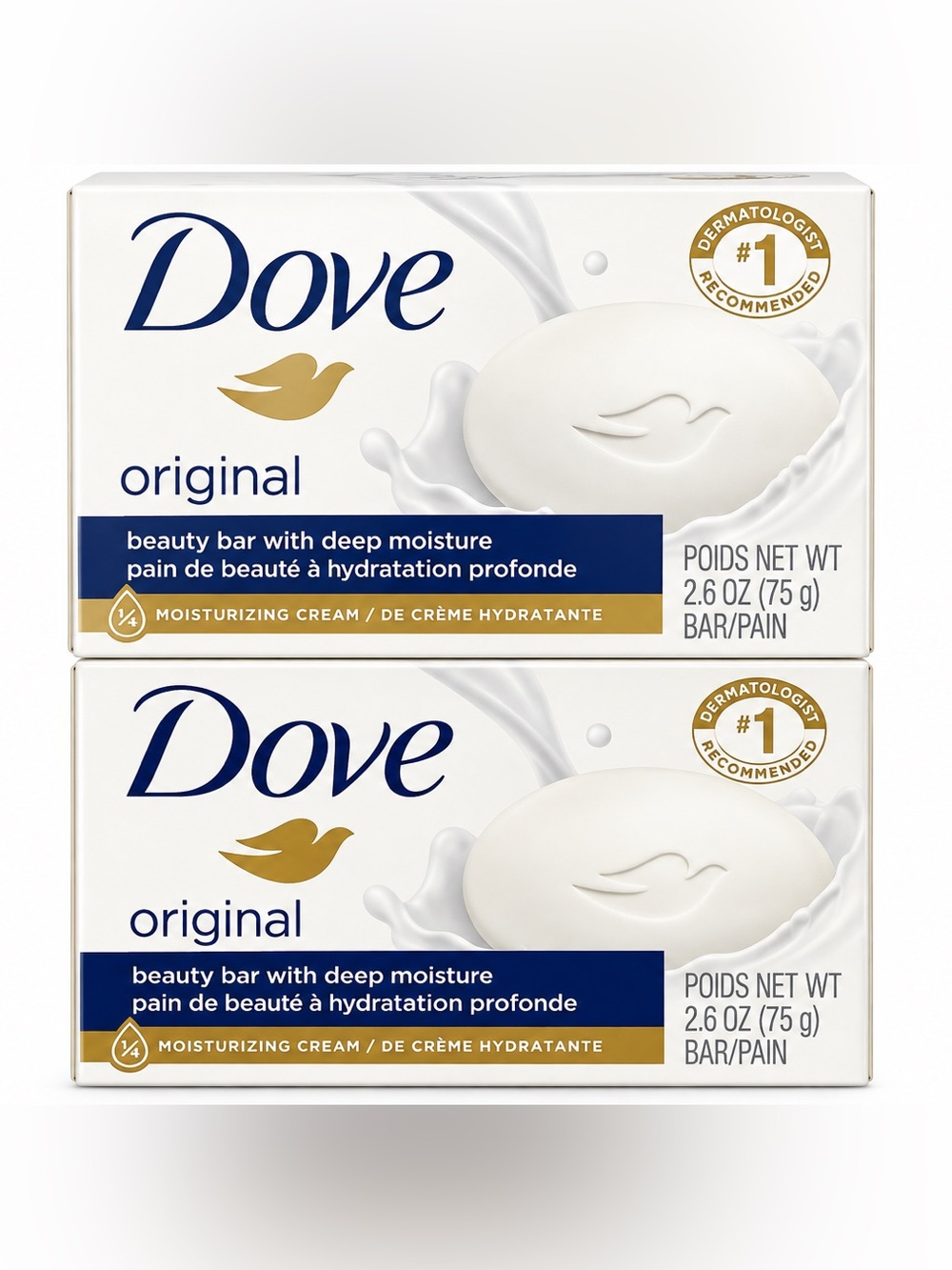 Dove Original Beauty Bar Moisturizing Soap - White